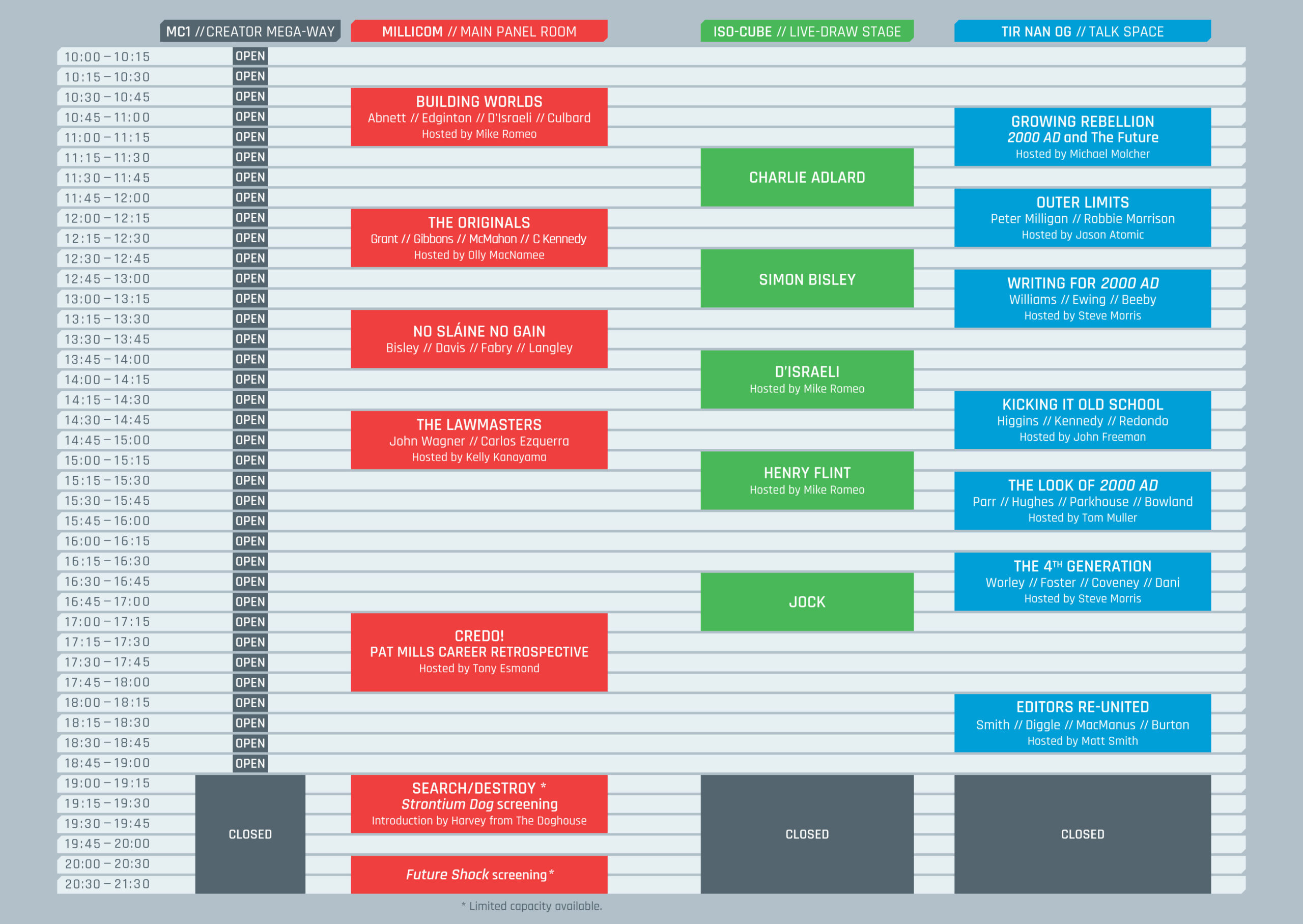 40 Years of Thrill-power: floor plan and updated schedule revealed!