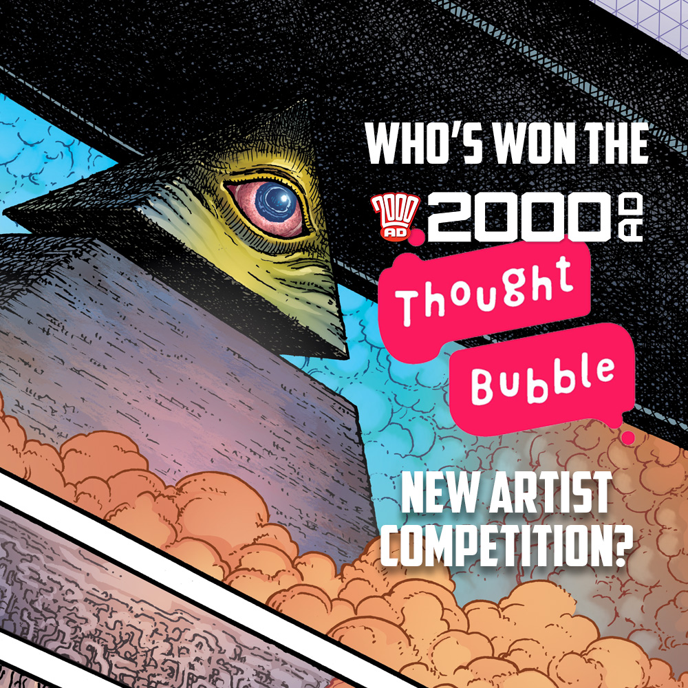 Who’s won the 2000 AD new artist competition at Thought Bubble 2020?