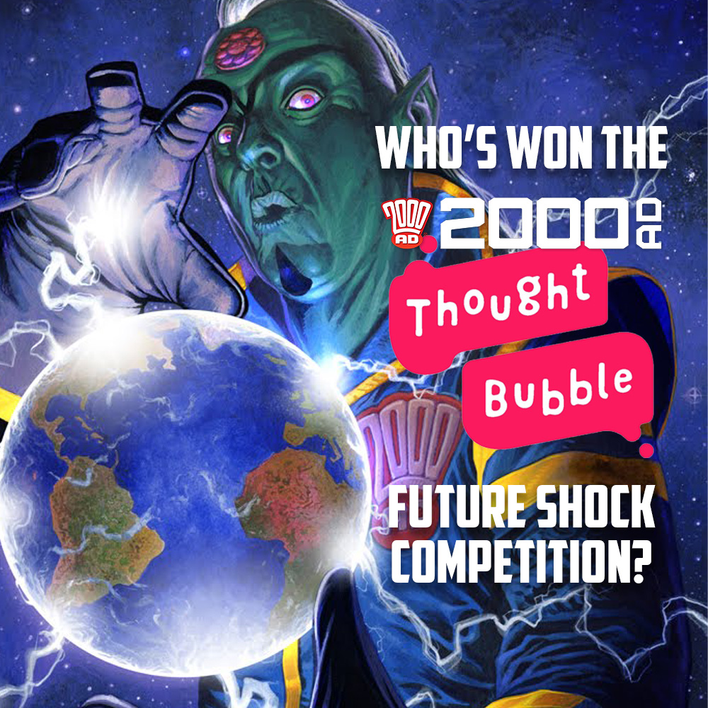 Who won the 2000 AD Future Shock competition at Thought Bubble 2020?