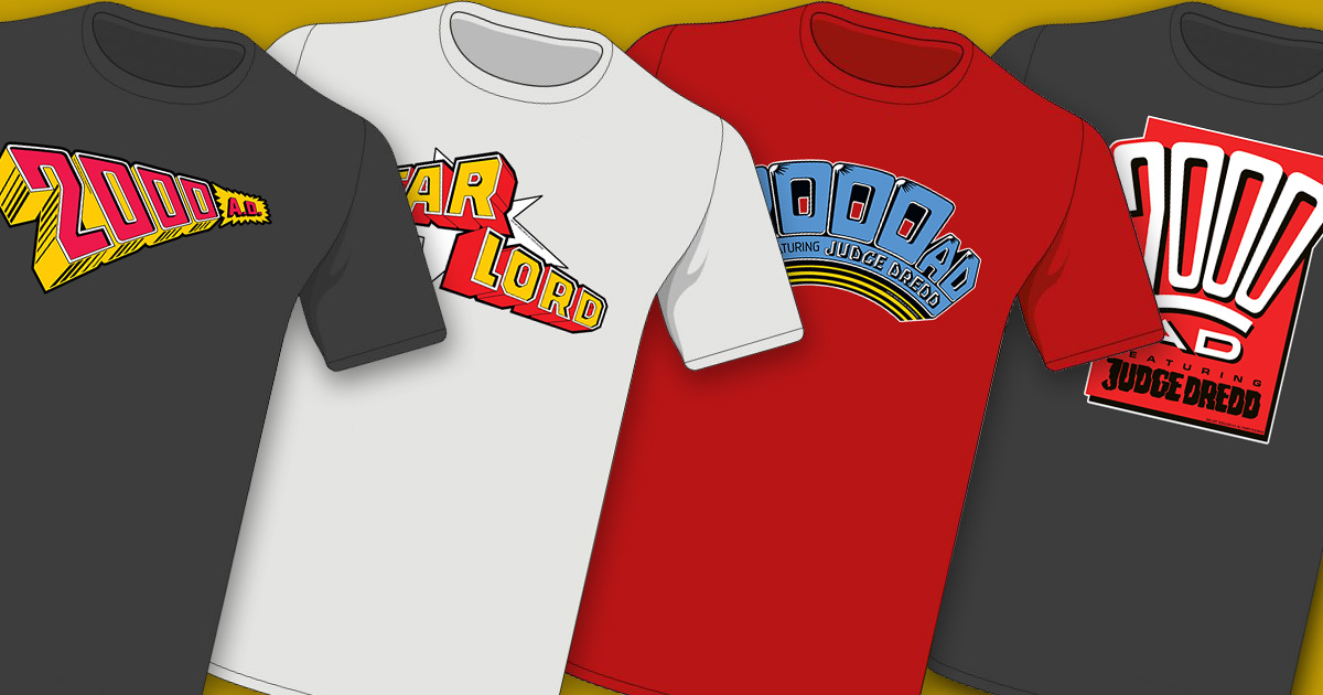 Get your favourite classic 2000 AD logo on a T-shirt and wear your ...
