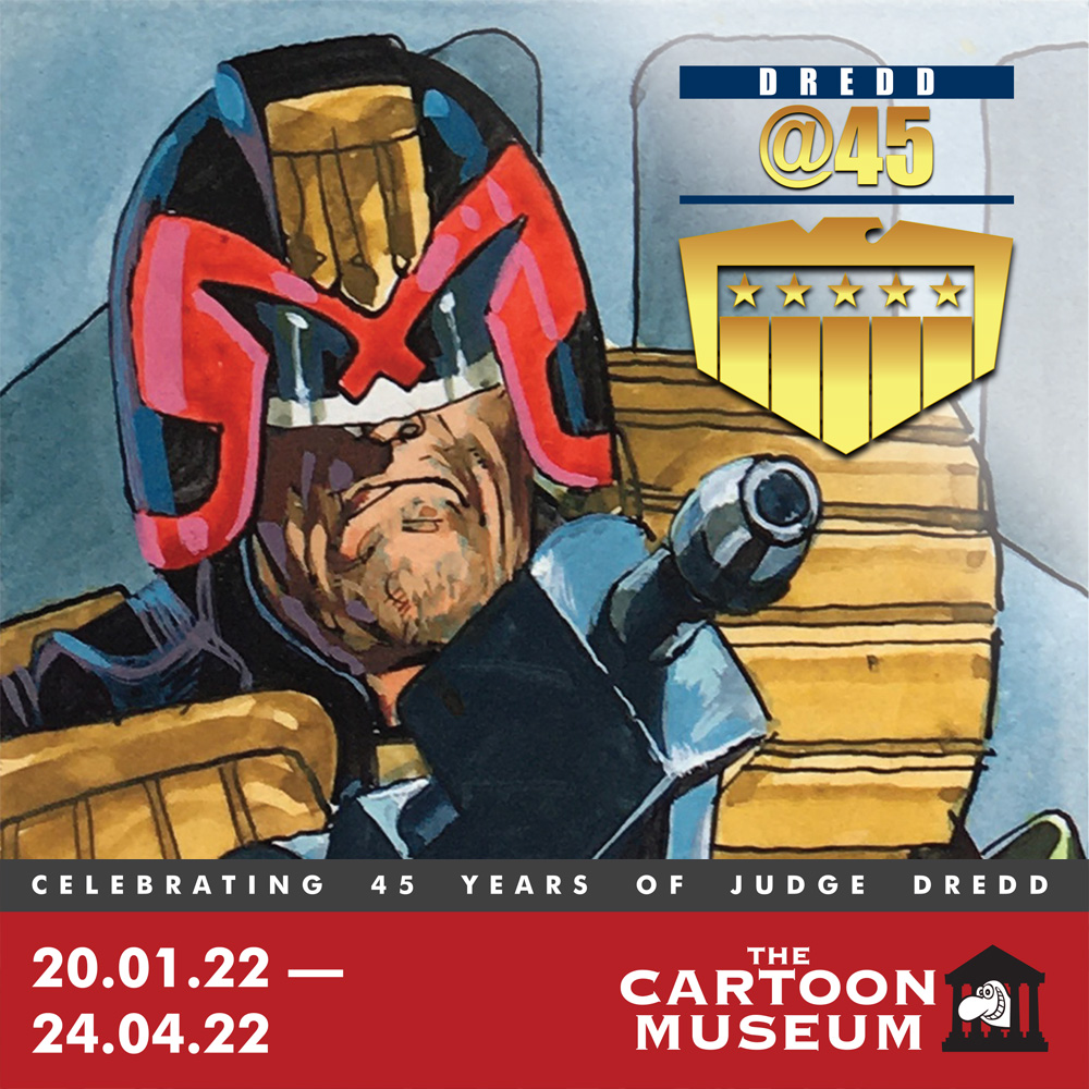 Cartoon Museum to mark 45 years of Judge Dredd with special exhibition