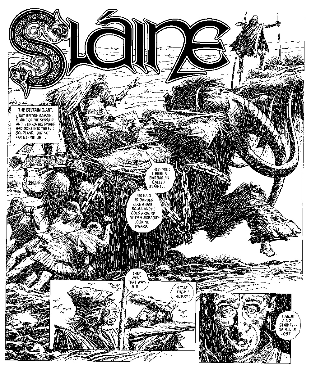 Sky Chariots all 9 comics FN news 2000AD #352-360 Slaine 