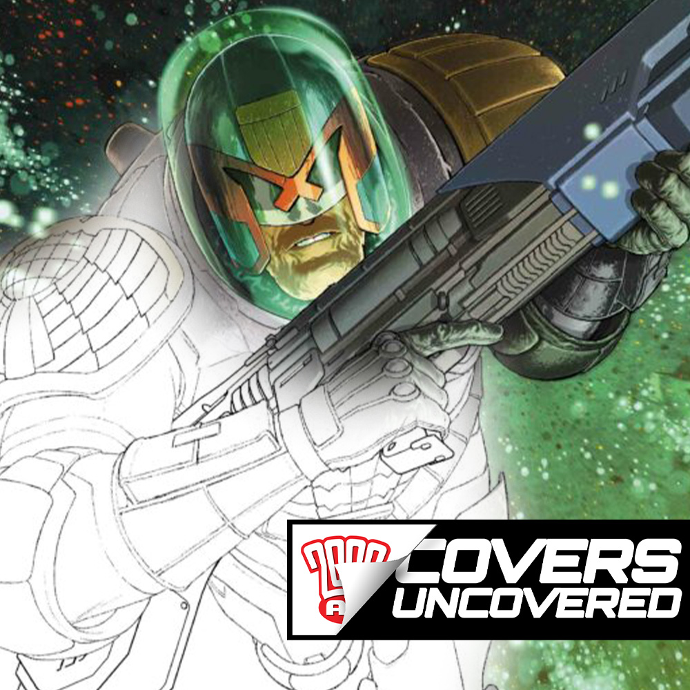 Covers Uncovered – Andy Clarke talks Judge Dredd Megazine #444: This must be Underwater Law