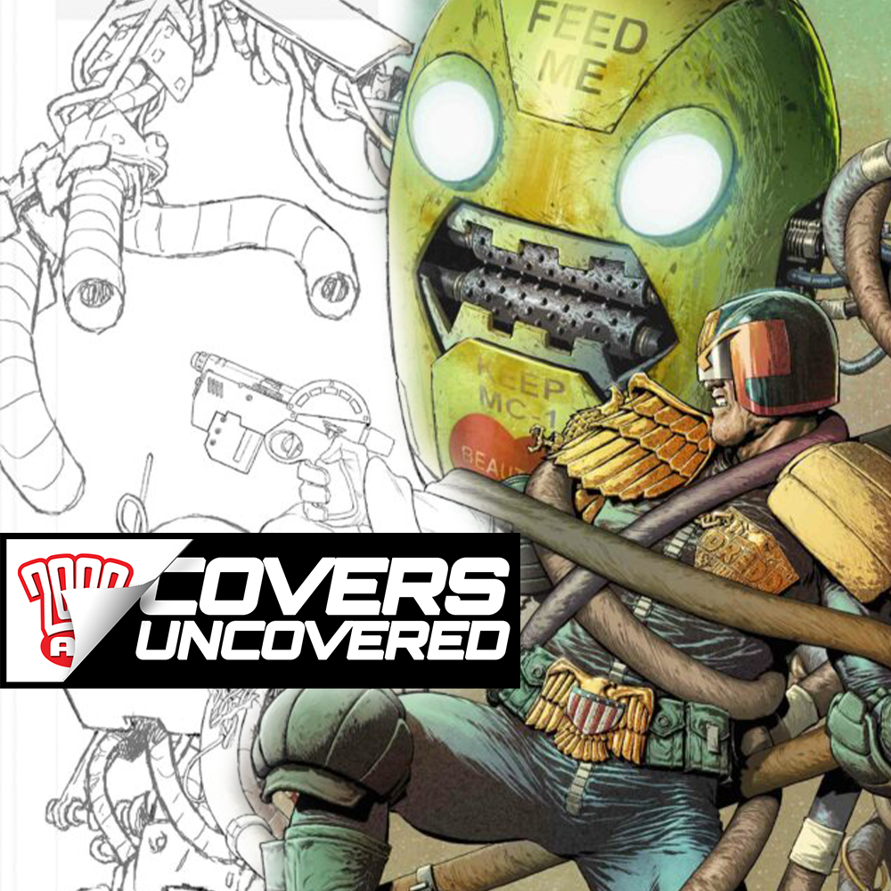 2000 AD Covers Uncovered: Andy Clarke talks trash (droid) For Prog 2287