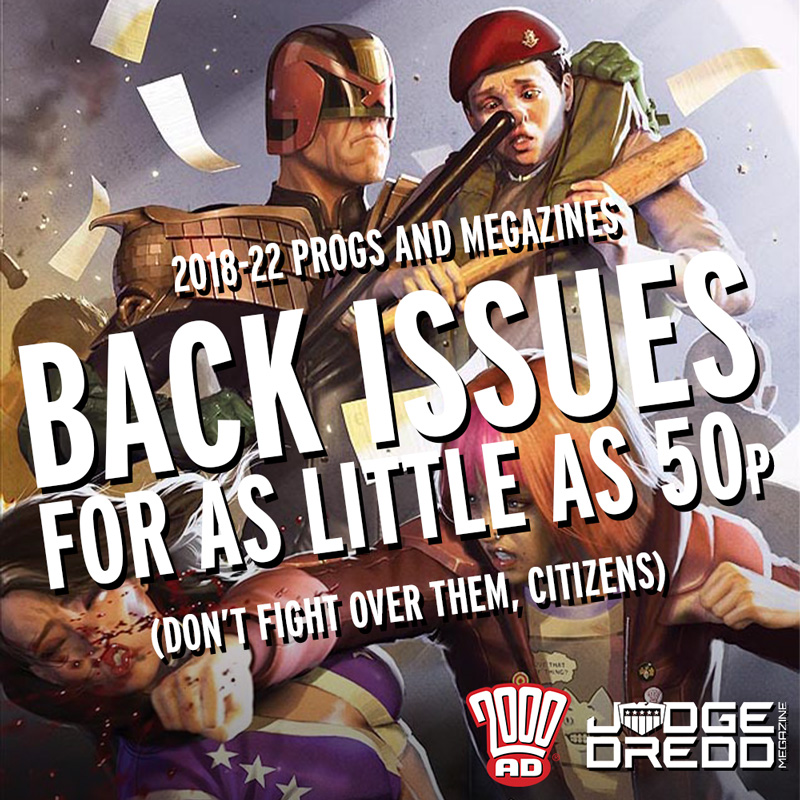 Get 2000 AD back issues for as little as 50p!