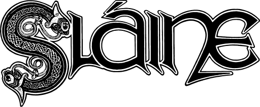 Slaine black and white logo